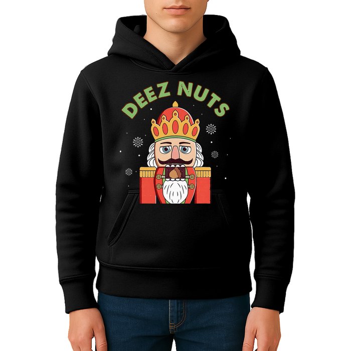 Deez Nuts Nutcracker Nut Christmas Pjs Kids Hoodie