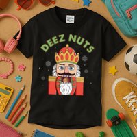 Deez Nuts Nutcracker Nut Christmas Pjs Kids T-Shirt
