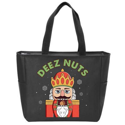 Deez Nuts Nutcracker Nut Christmas Pjs Zip Tote Bag