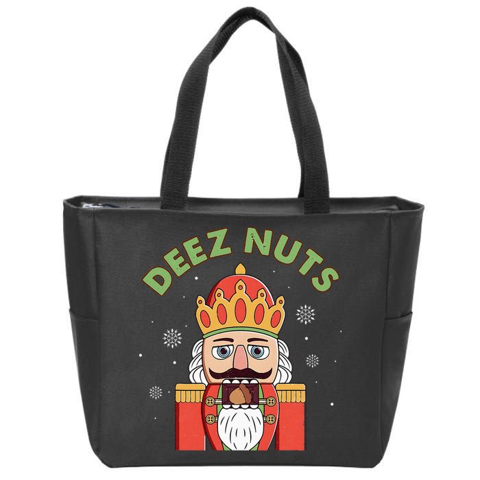 Deez Nuts Nutcracker Nut Christmas Pjs Zip Tote Bag