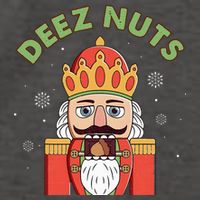 Deez Nuts Nutcracker Nut Christmas Pjs Vector Backpack