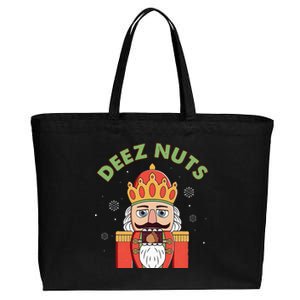 Deez Nuts Nutcracker Nut Christmas Pjs Cotton Canvas Jumbo Tote