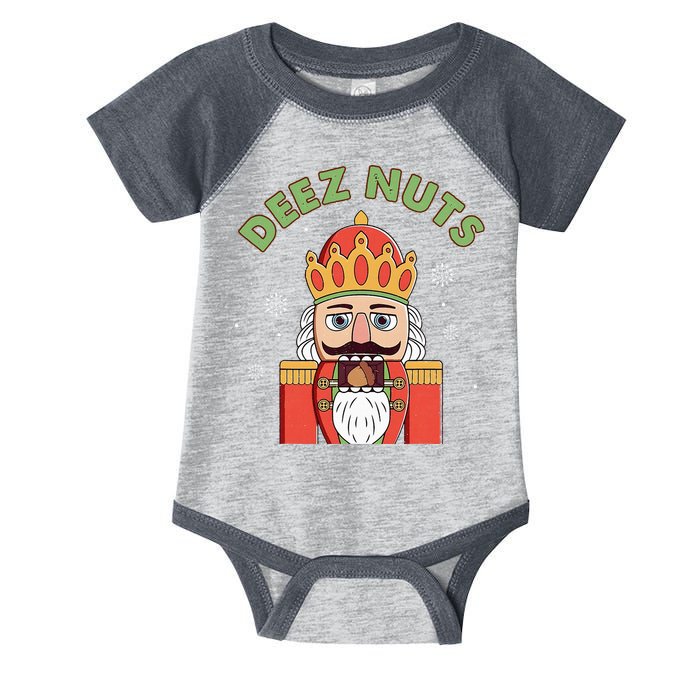 Deez Nuts Nutcracker Nut Christmas Pjs Infant Baby Jersey Bodysuit