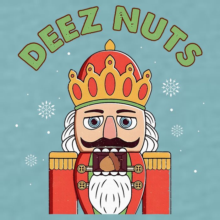 Deez Nuts Nutcracker Nut Christmas Pjs Sueded Cloud Jersey T-Shirt