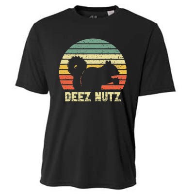 Deez Nuts Nutcracker Squirrel Deez Nutz Deezs Nut Funny Cooling Performance Crew T-Shirt