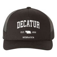 Decatur Nebraska Ne Vintage Athletic Sports Yupoong Adult 5-Panel Trucker Hat