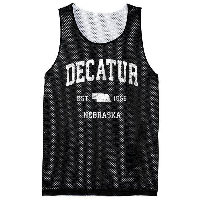 Decatur Nebraska Ne Vintage Athletic Sports Mesh Reversible Basketball Jersey Tank