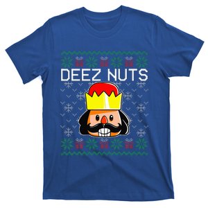 Deez Nuts Nutcracker Ugly Christmas Sweater Meme T-Shirt