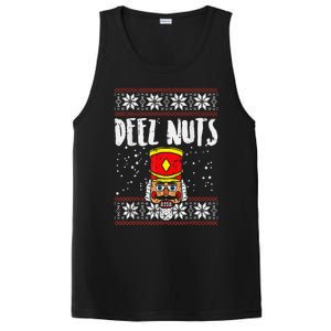 Deez Nuts Nutcracker Funny Ugly Christmas Sweater Meme Gift PosiCharge Competitor Tank