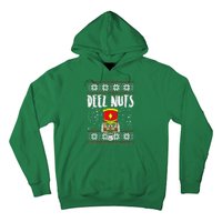 Deez Nuts Nutcracker Funny Ugly Christmas Sweater Meme Gift Hoodie