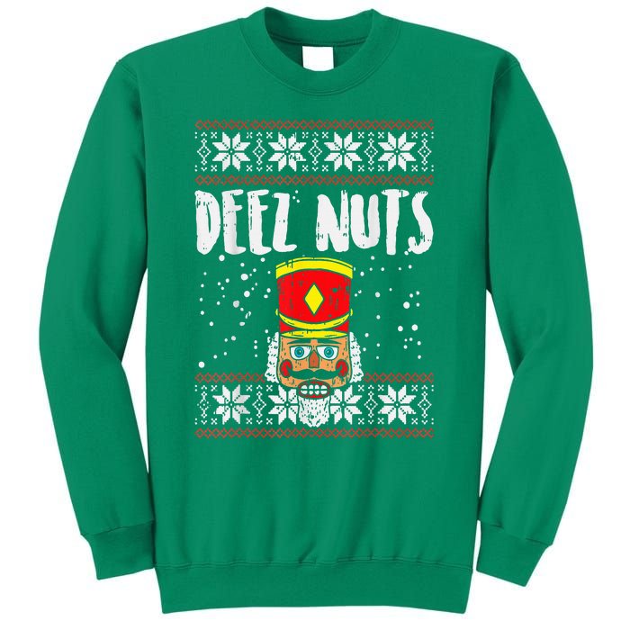 Deez Nuts Nutcracker Funny Ugly Christmas Sweater Meme Gift Sweatshirt