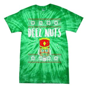 Deez Nuts Nutcracker Funny Ugly Christmas Sweater Meme Gift Tie-Dye T-Shirt