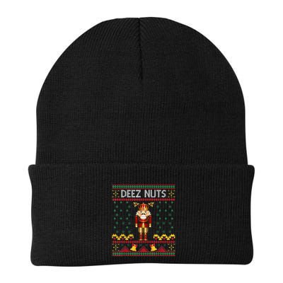 Deez Nuts Nutcracker Ugly Christmas Sweater Knit Cap Winter Beanie