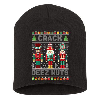 Deez Nuts Nutcracker Funny Ugly Christmas Sweater Xmas  Short Acrylic Beanie