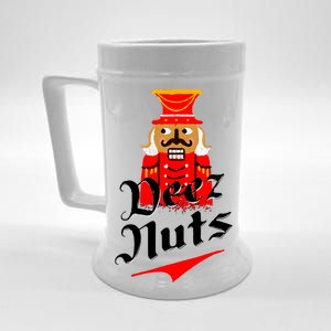 Deez Nuts Nutcracker Shirt Funny Ugly Christmas Xmas Beer Stein