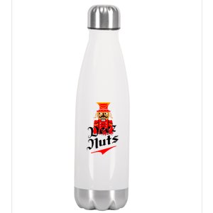 Deez Nuts Nutcracker Shirt Funny Ugly Christmas Xmas Stainless Steel Insulated Water Bottle