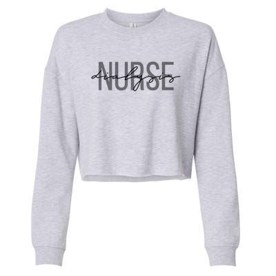 Dialysis Nurse Nephrology Nursing Gift Cropped Pullover Crew