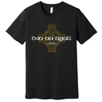 Dun Na Ngall Donegal Ireland Vintage Celtic Cross Premium T-Shirt