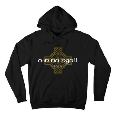 Dun Na Ngall Donegal Ireland Vintage Celtic Cross Tall Hoodie