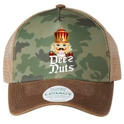 Deez Nuts Nutcracker Nut Funny Xmas Christmas Pajama Family Legacy Tie Dye Trucker Hat