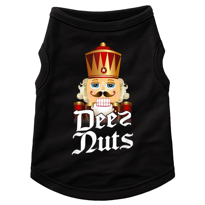 Deez Nuts Nutcracker Nut Funny Xmas Christmas Pajama Family Doggie Tank
