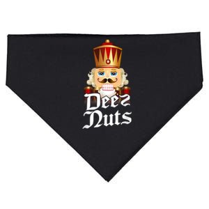 Deez Nuts Nutcracker Nut Funny Xmas Christmas Pajama Family USA-Made Doggie Bandana