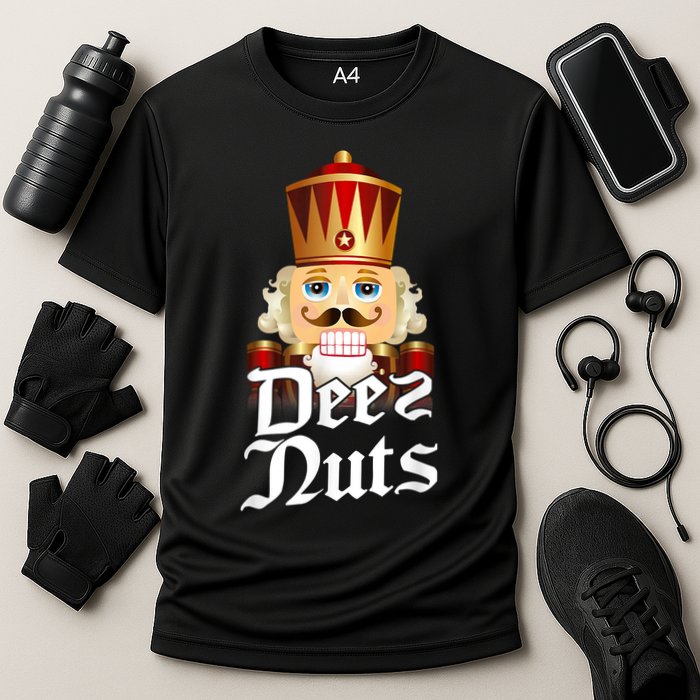 Deez Nuts Nutcracker Nut Funny Xmas Christmas Pajama Family Performance Shirt