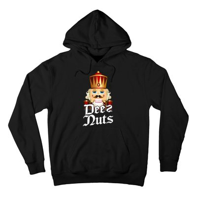 Deez Nuts Nutcracker Nut Funny Xmas Christmas Pajama Family Hoodie