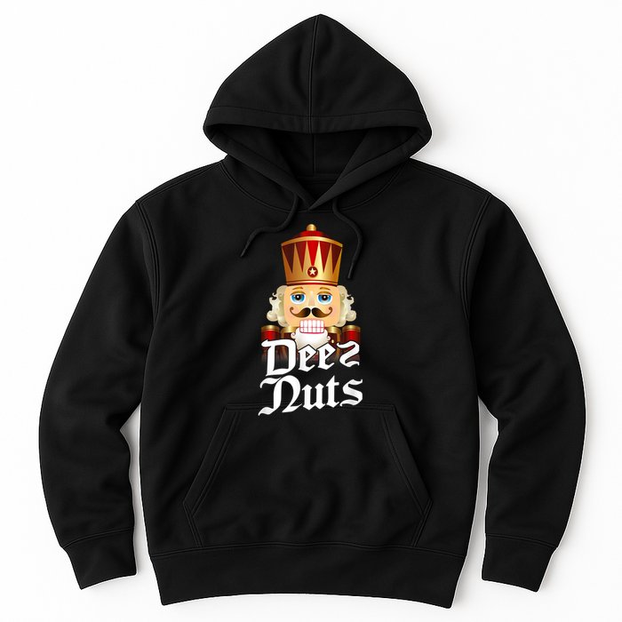 Deez Nuts Nutcracker Nut Funny Xmas Christmas Pajama Family Hoodie