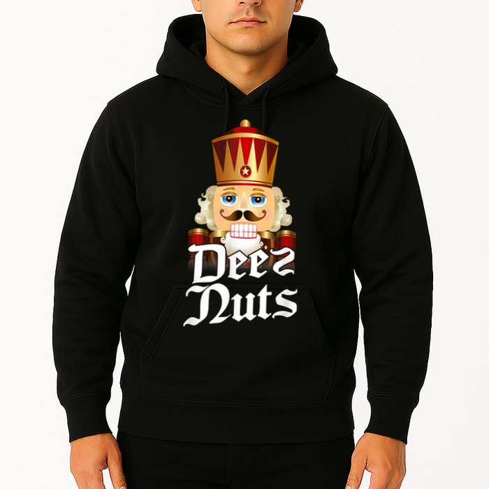 Deez Nuts Nutcracker Nut Funny Xmas Christmas Pajama Family Hoodie