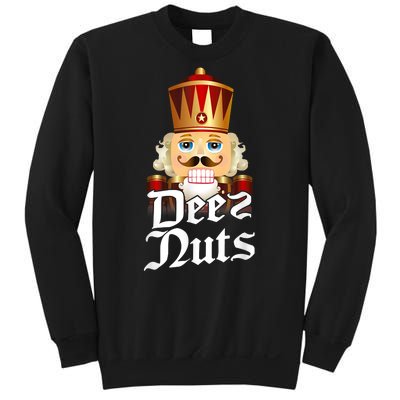 Deez Nuts Nutcracker Nut Funny Xmas Christmas Pajama Family Sweatshirt