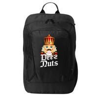 Deez Nuts Nutcracker Nut Funny Xmas Christmas Pajama Family City Backpack