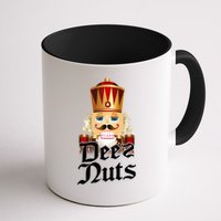 Deez Nuts Nutcracker Nut Funny Xmas Christmas Pajama Family Mug