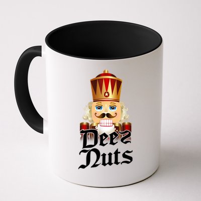 Deez Nuts Nutcracker Nut Funny Xmas Christmas Pajama Family Mug