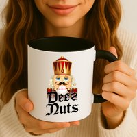 Deez Nuts Nutcracker Nut Funny Xmas Christmas Pajama Family Mug