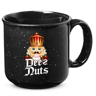 Deez Nuts Nutcracker Nut Funny Xmas Christmas Pajama Family 15oz Campfire Ceramic Mug