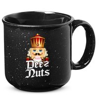 Deez Nuts Nutcracker Nut Funny Xmas Christmas Pajama Family 15oz Campfire Ceramic Mug
