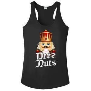 Deez Nuts Nutcracker Nut Funny Xmas Christmas Pajama Family Ladies PosiCharge Competitor Racerback Tank