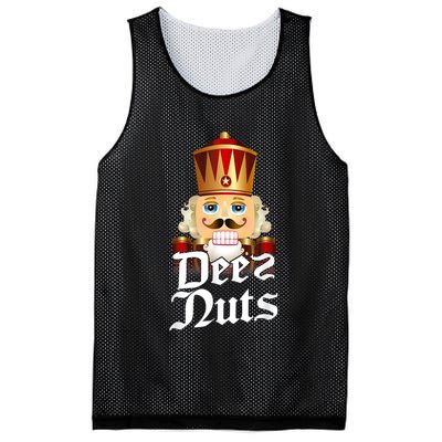 Deez Nuts Nutcracker Nut Funny Xmas Christmas Pajama Family Mesh Reversible Basketball Jersey Tank