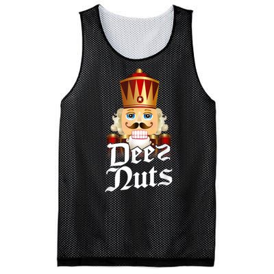 Deez Nuts Nutcracker Nut Funny Xmas Christmas Pajama Family Mesh Reversible Basketball Jersey Tank