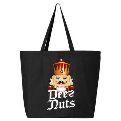 Deez Nuts Nutcracker Nut Funny Xmas Christmas Pajama Family 25L Jumbo Tote