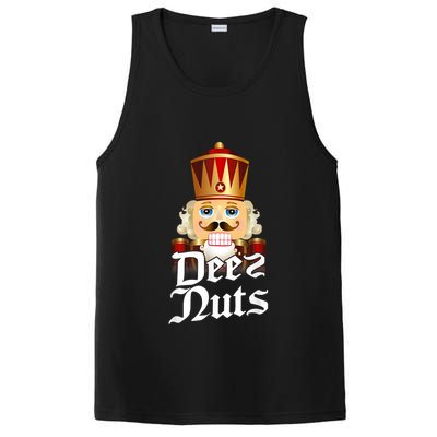 Deez Nuts Nutcracker Nut Funny Xmas Christmas Pajama Family PosiCharge Competitor Tank