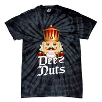 Deez Nuts Nutcracker Nut Funny Xmas Christmas Pajama Family Tie-Dye T-Shirt