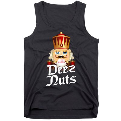 Deez Nuts Nutcracker Nut Funny Xmas Christmas Pajama Family Tank Top