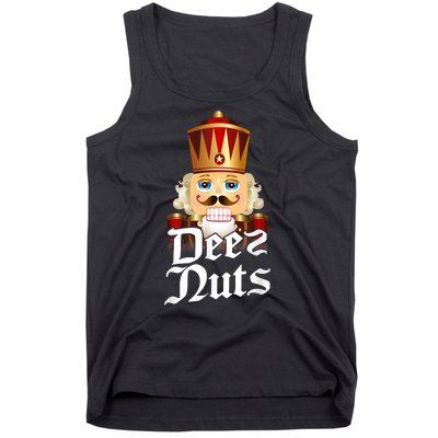 Deez Nuts Nutcracker Nut Funny Xmas Christmas Pajama Family Tank Top