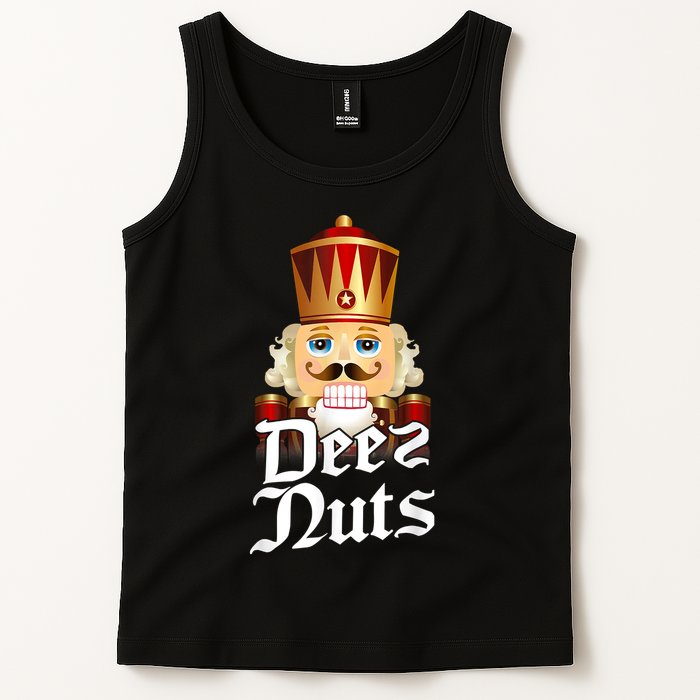 Deez Nuts Nutcracker Nut Funny Xmas Christmas Pajama Family Tank Top