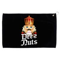 Deez Nuts Nutcracker Nut Funny Xmas Christmas Pajama Family Grommeted Golf Towel