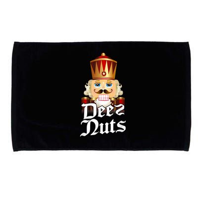 Deez Nuts Nutcracker Nut Funny Xmas Christmas Pajama Family Microfiber Hand Towel