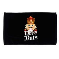 Deez Nuts Nutcracker Nut Funny Xmas Christmas Pajama Family Microfiber Hand Towel