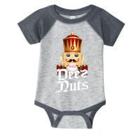 Deez Nuts Nutcracker Nut Funny Xmas Christmas Pajama Family Infant Baby Jersey Bodysuit